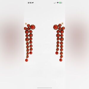 Zara earrings resin stone